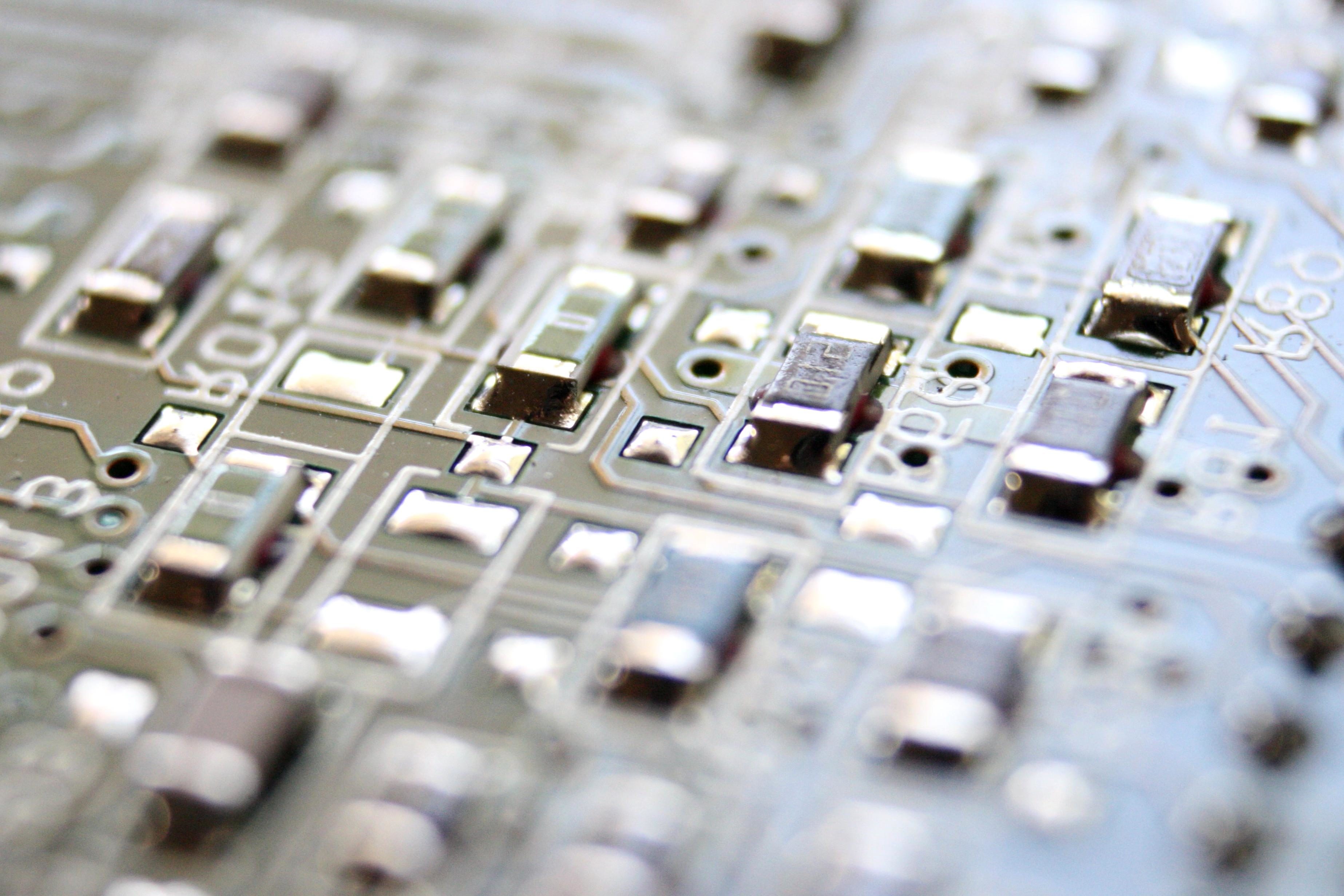 Circuit Imprimé Microprocesseur Avec Composants électroniques Et