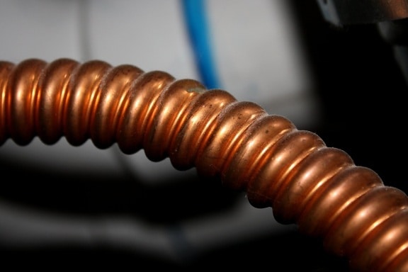 tubulação do tubo flexível, cobre, metal