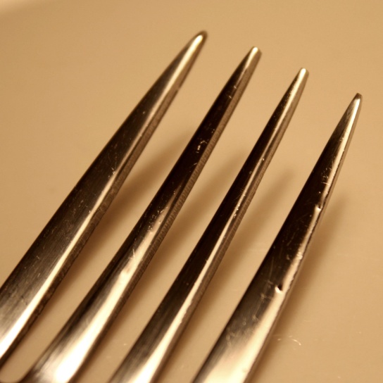 fork, prongs, tines