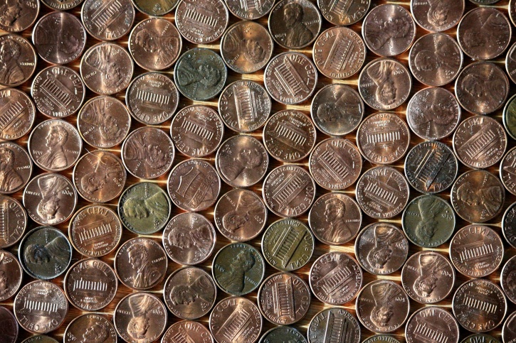 pennies, money, metal coins, economy