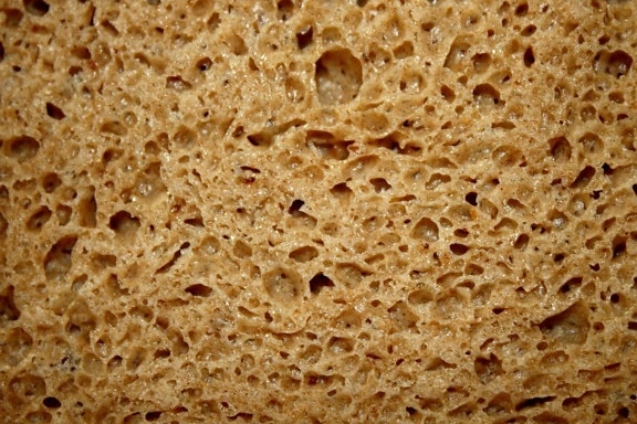 barna kenyér, szelet, szénhidrát
