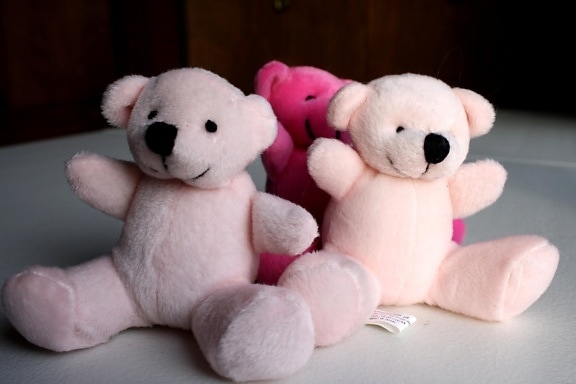 粉红泰迪熊