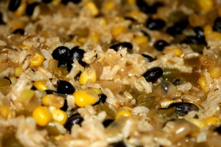 feijão preto, arroz, sementes