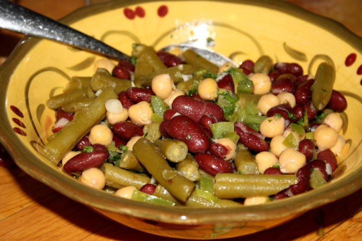 beans, kernels, salad, diet