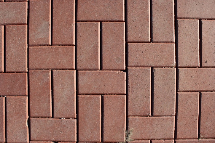 briques rouges, pavés, trottoir, texture