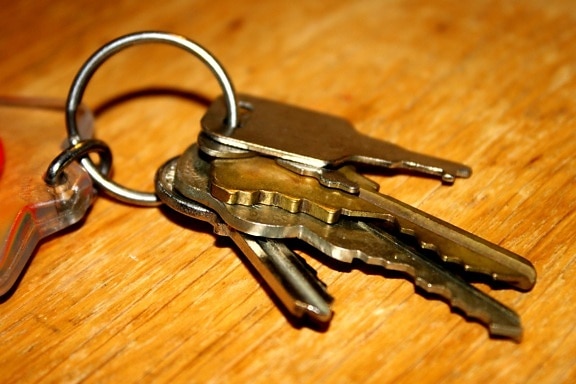 clés en métal, la sécurité, la serrure, la clé