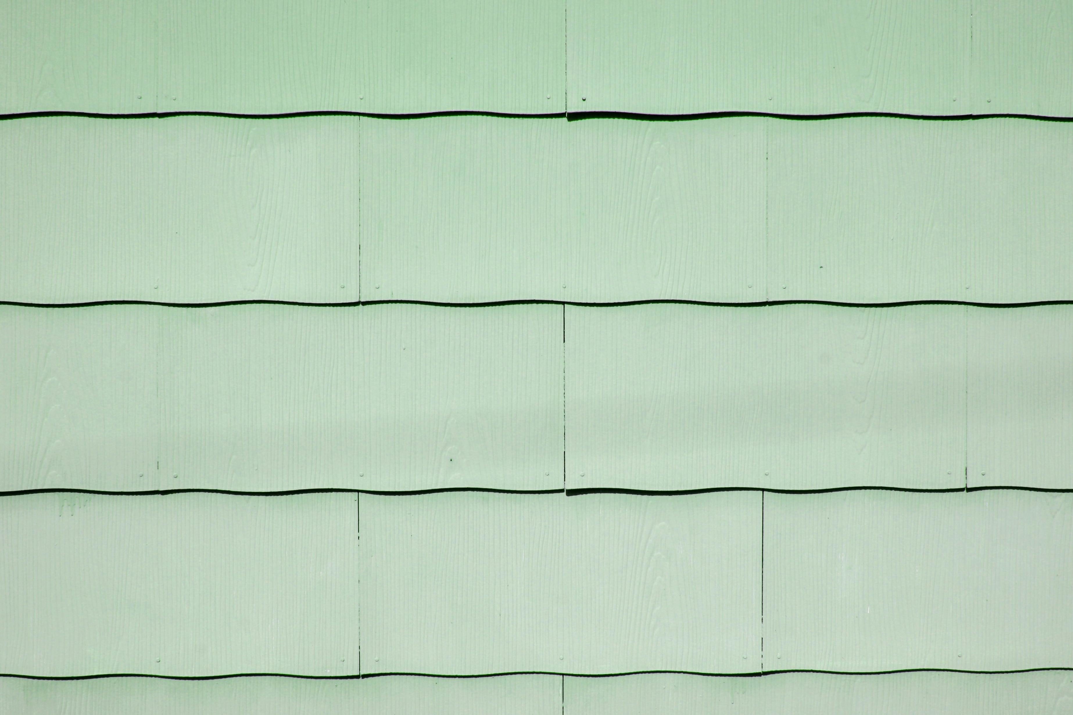 フリー写真画像 明るい緑色塗料 ホタテ アスベスト 砂利 屋根 テクスチャ