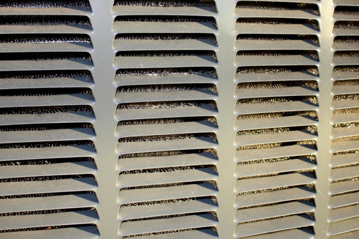 Air condition, metal grill