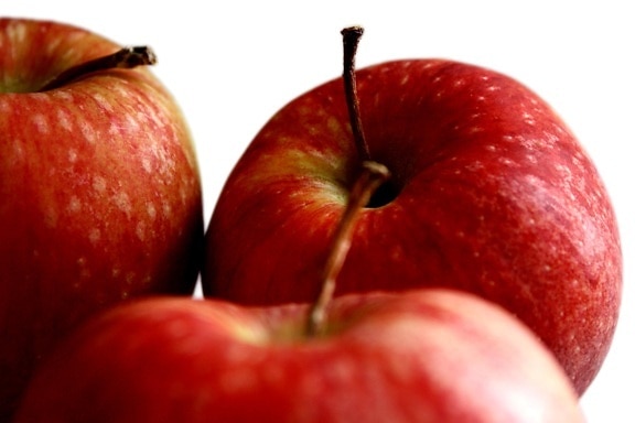 manzanas rojas, fruta fresca