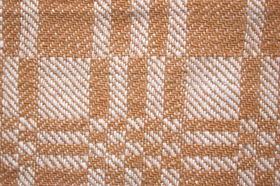 纺织, 棕色, 白色, 梭织织物, 质地, 方形图案