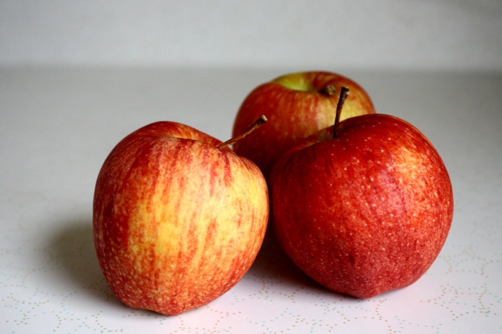 friske røde epler, frukt
