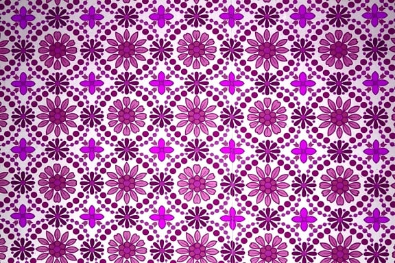 Пурпурный цвет, цветочный дизайн, Текстиль, текстуры