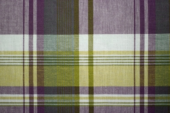 格子织物质地, 线条设计, 紫色, 黄色, 纺织