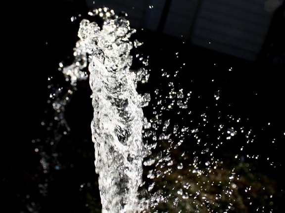 water spray, fresh water, fountain