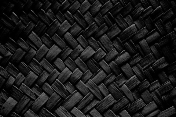 black, woven, straw, texture