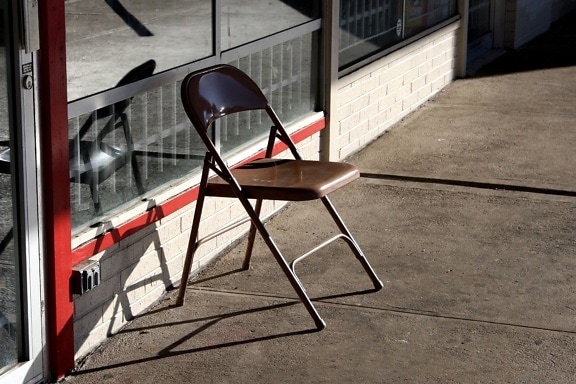 metal chair, outdoor, furniture