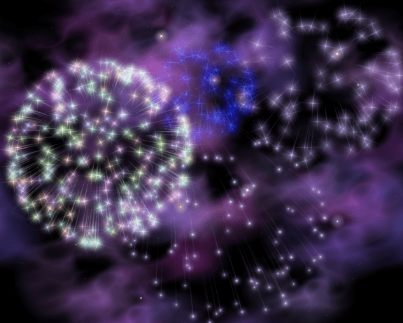 Feuerwerk, 3D-Computerkunst