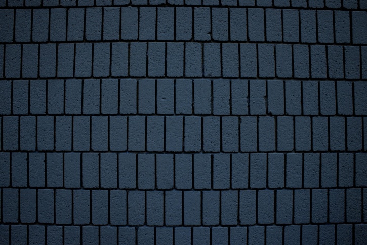 mattoni blu scuro, muro, struttura, verticale, mattoni