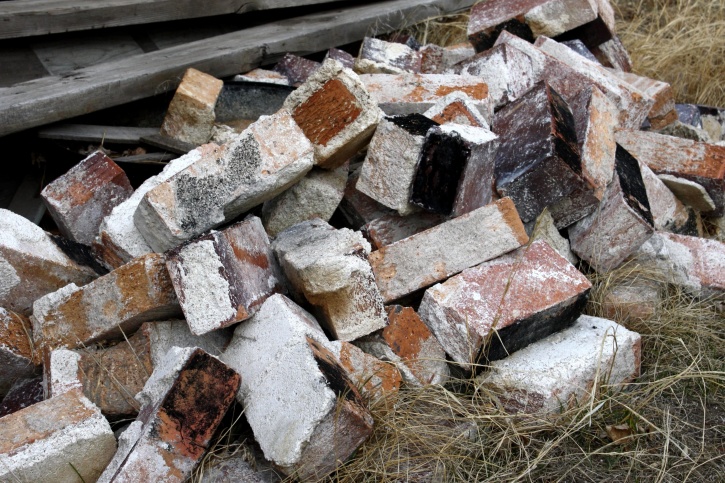 old bricks, pile