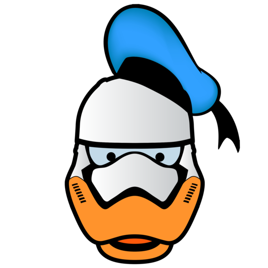 famous cartoon character, computer graphic, vector, duck, face