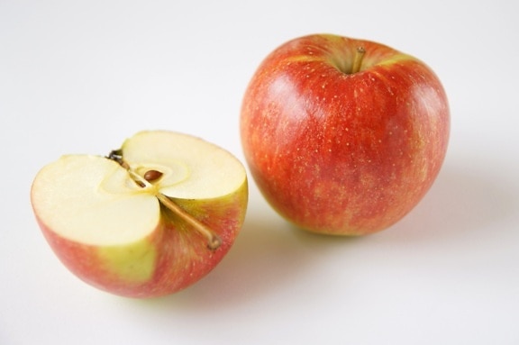 manzana, la mitad deslizado, la fruta, la dieta, la dieta, los alimentos