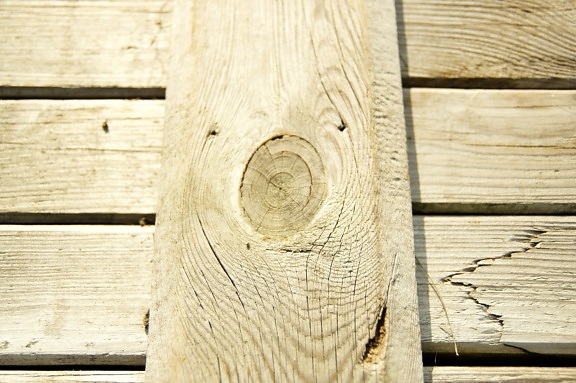 houten planken, houten knoop