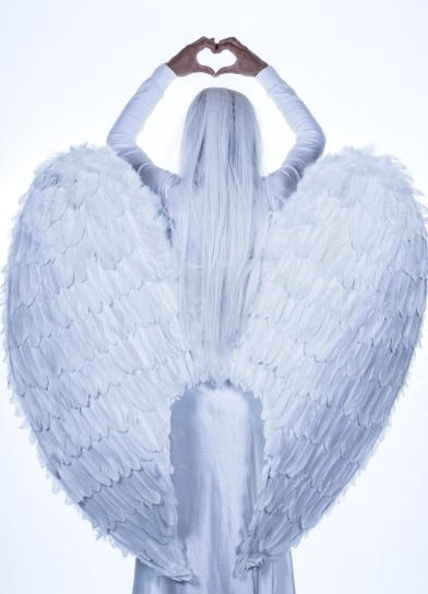 anielskie skrzydła, Dziewczyna, Kobieta, wiara, religia, biały