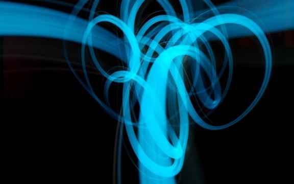 blue, dark, background, art, lights, abstract, lines