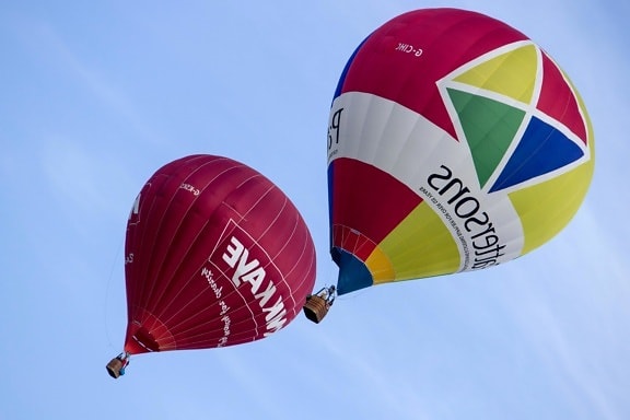 hot air, baloon, festival, sky, blue sky, color, fun, fly, air, freedom