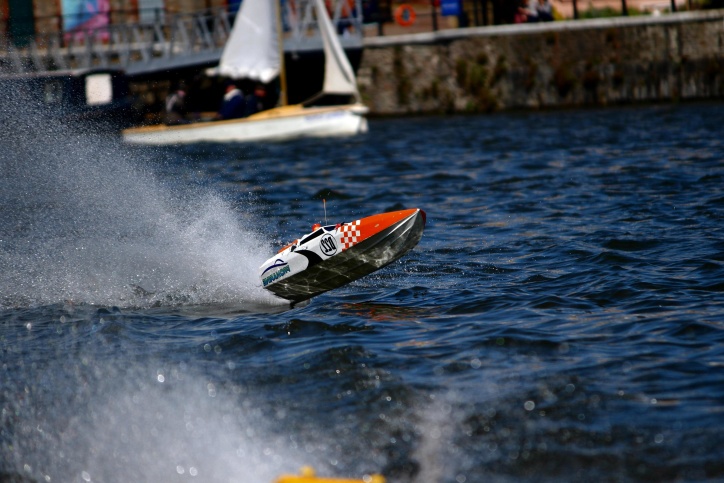 boat, speed boat, summer, race