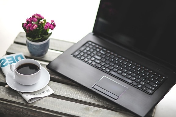 coffee mug, business, tecnology, laptop computer, technology