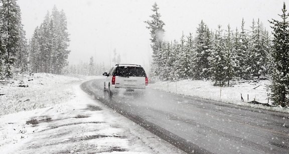 bil, sne, vej, vinter, road, tur, snestorm, rejser, snefnug