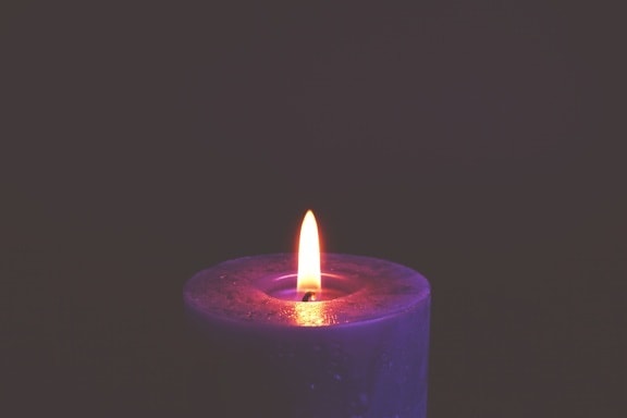 meditation, night, candle, flame, shining, warm, wax