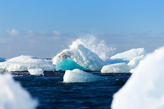Iceland, cold, glacier, melting iceberg, snow, winter, ice