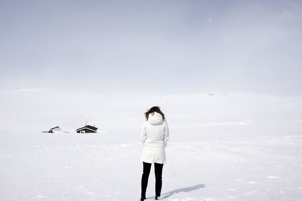 Free picture: winter, clothing, woman, snow, weather, white, cold