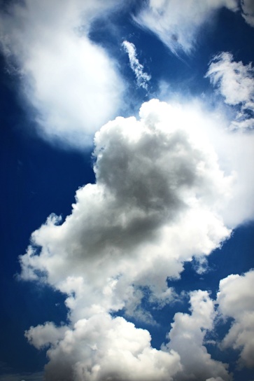Blue sky, cloud, overskyet, dagtimerne