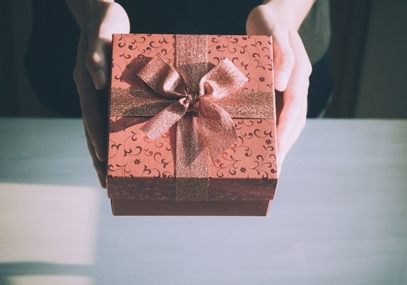 narozeniny, box, dekorace, Vánoce, kontejner, dárek