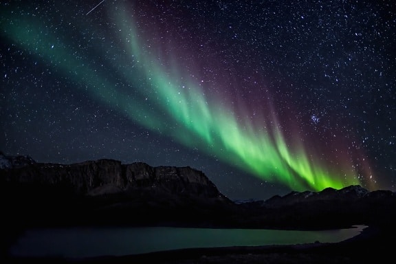 aurora boreal, la astronomía, atmósfera, fenómeno, planeta, majestuoso, cielo, noche