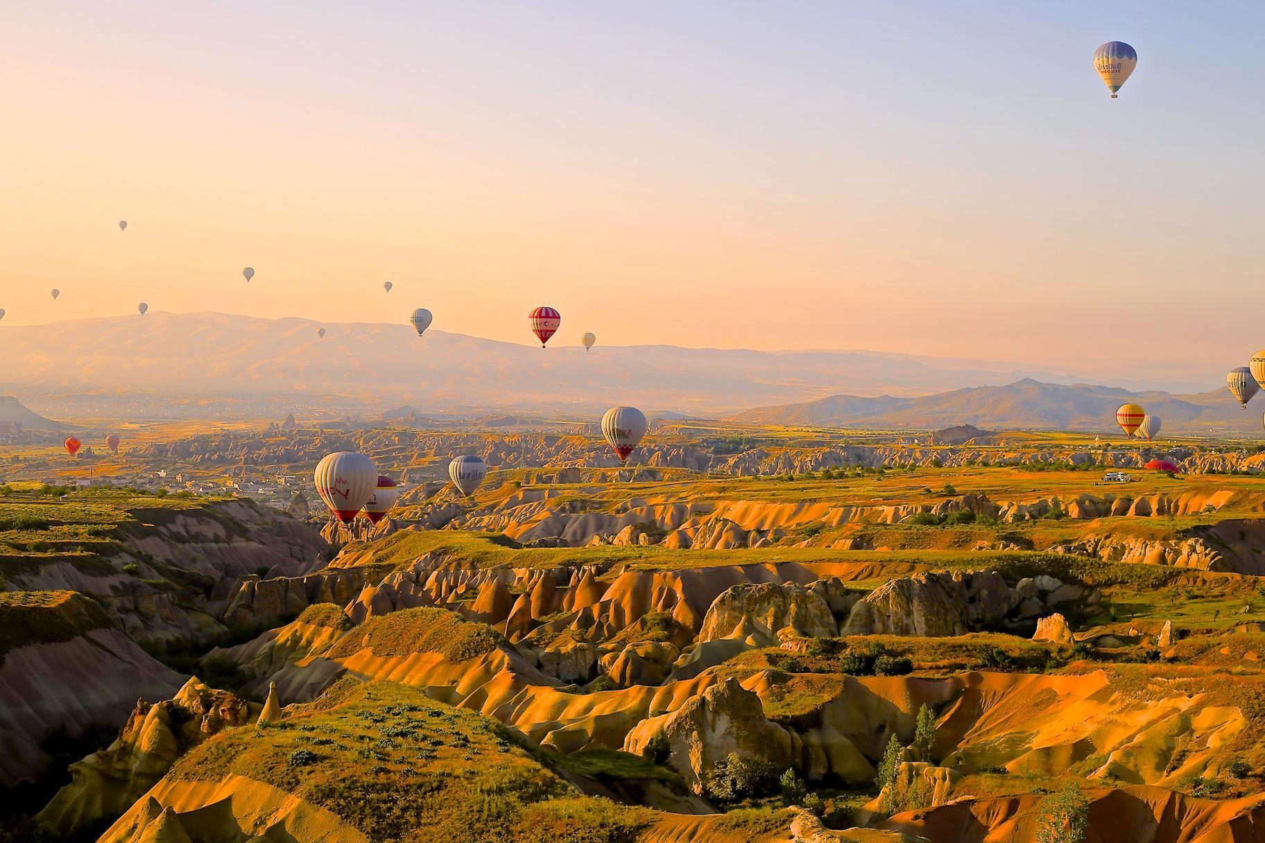 Free picture landscape  hot air  balloon freedom aerial 