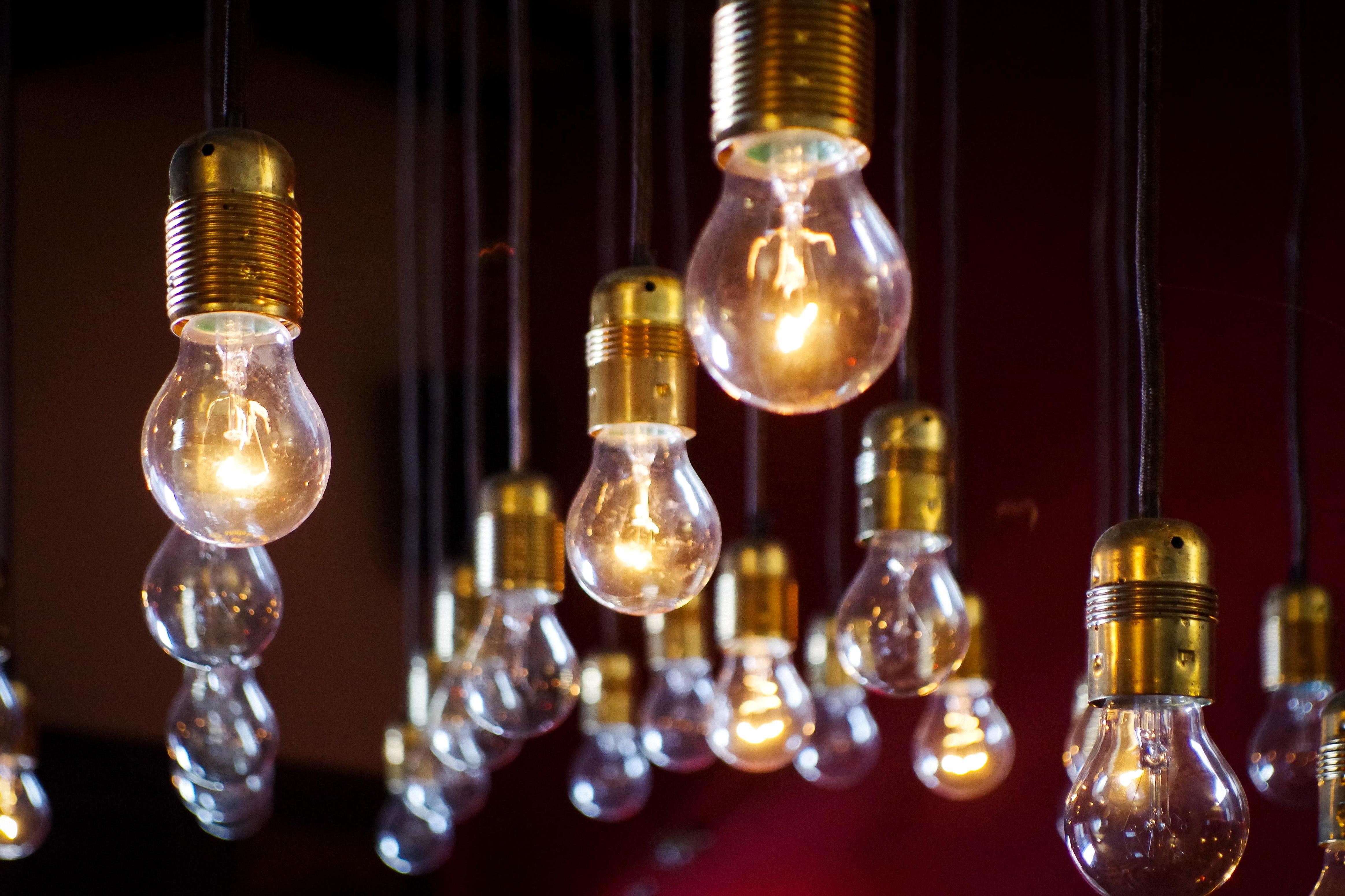 Free picture: light, idea, electricity, light bulbs ...