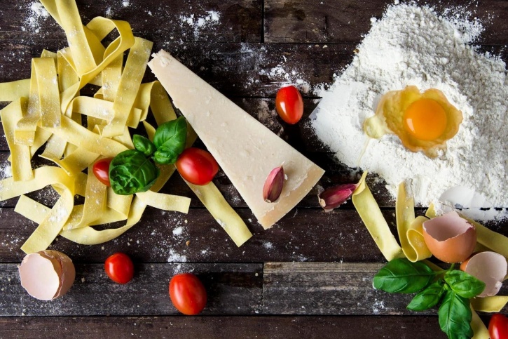 pasta, ost, egg, mat, italiensk mat, ingrediens, mat, måltid, oppskrift, spaghetti