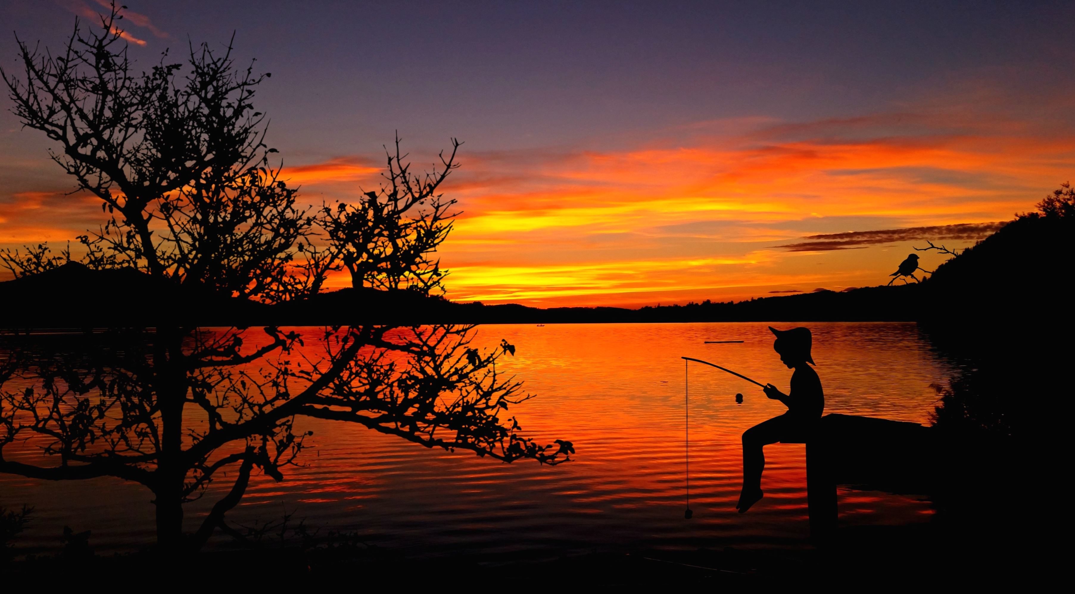Рыбалка на закате