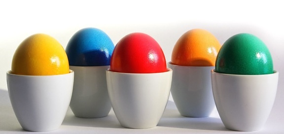 Paskah telur, berwarna-warni, dekorasi, lezat, makanan
