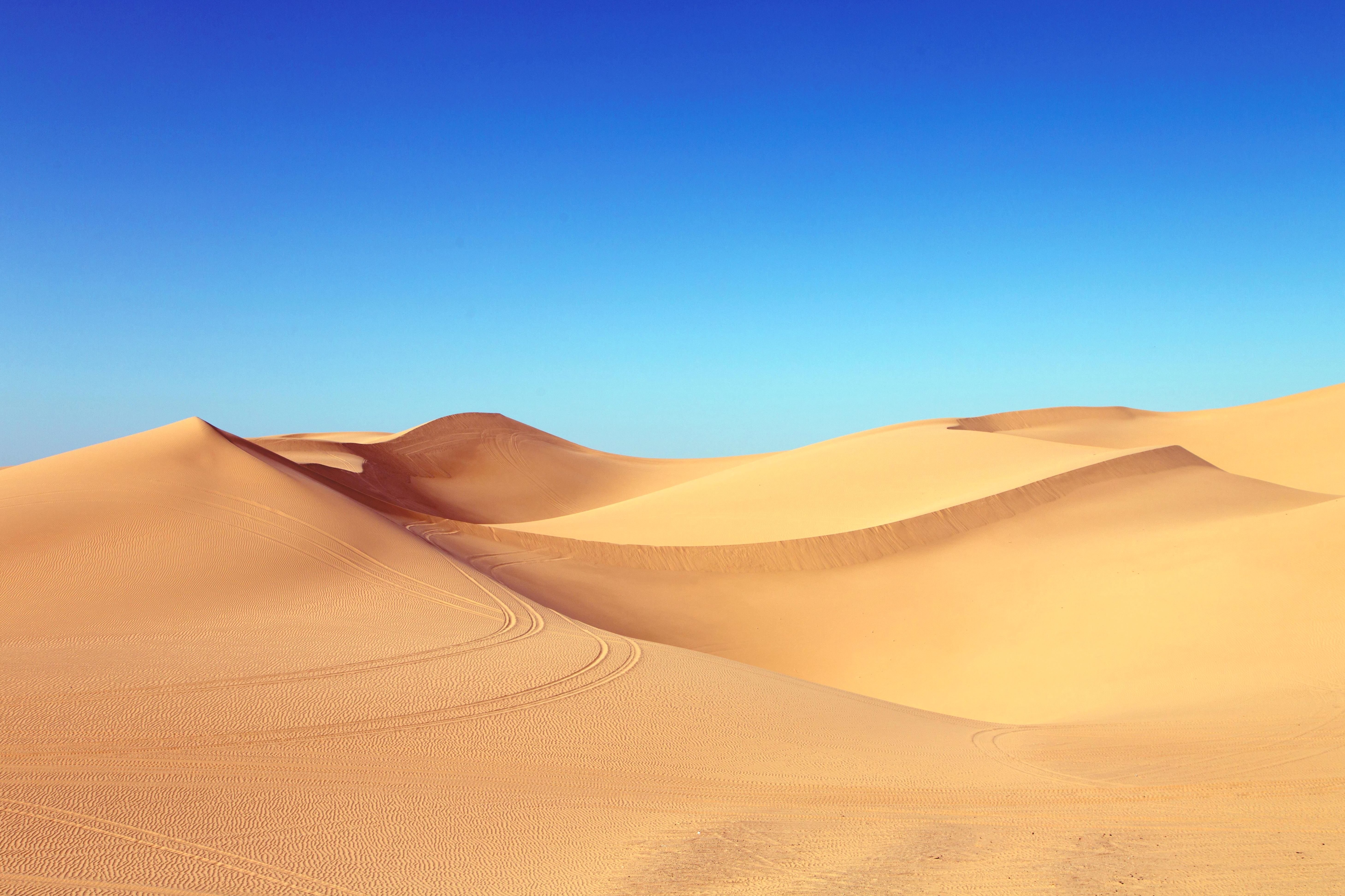 Free picture: desert, dry, sand dune, sky, sunlight, sand