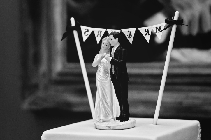 svadba, dezert, koláč, ženatý, svadobná torta