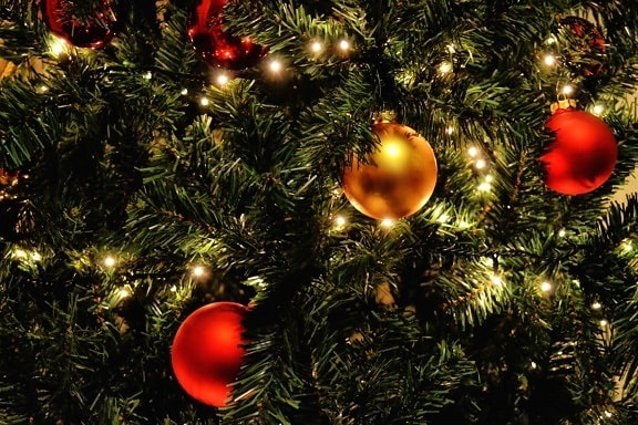 decoration, sphere, spruce tree, Christmas, balls, ornament