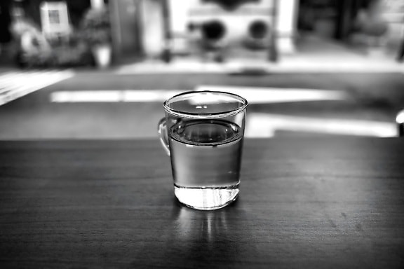 bebida, vidrio, tabla, el agua dulce