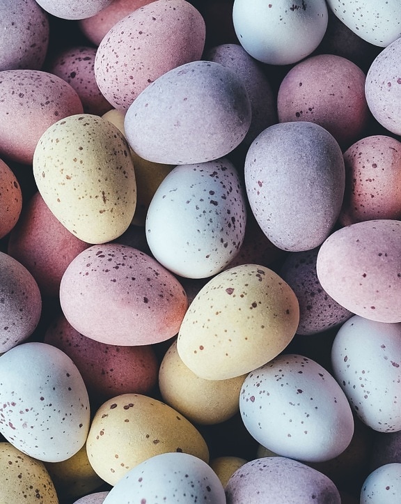 coloridos, ovos de Páscoa, férias