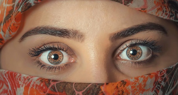 kvinde, øjne, religion