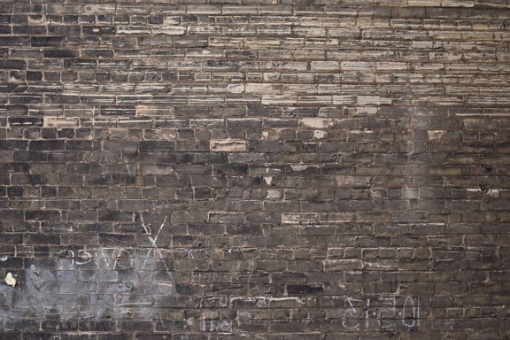 gammel, stein, tekstur, mur, murstein vegg, skitten, graffiti
